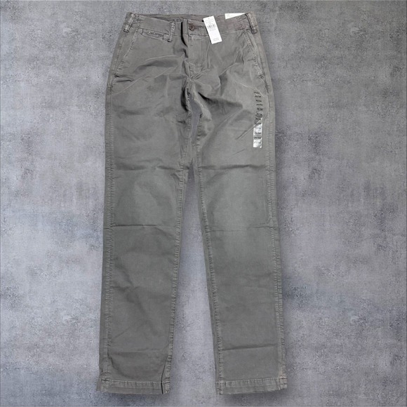 American Eagle Outfitters Other - American Eagle Original Straight Lived-In Flex Khaki Pants 30x34 Grey NWT
